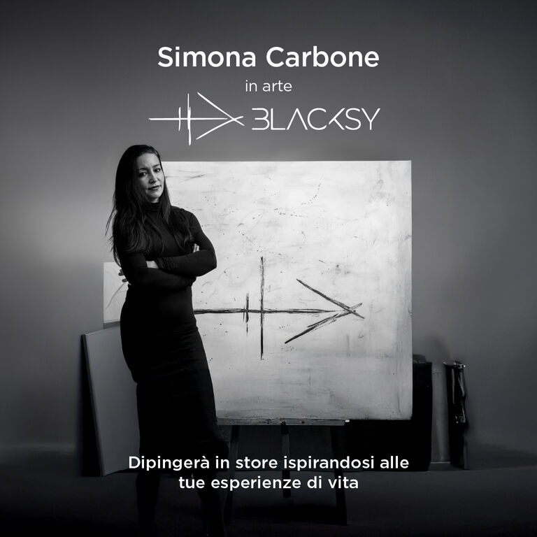 SIMONA CARBONE, IN ARTE BLACKSY DIPINGER&Agrave; NELLO STORE DI FIRENZE ISPIRANDOSI ALLE TUE ESPERIENZE DI VITA!